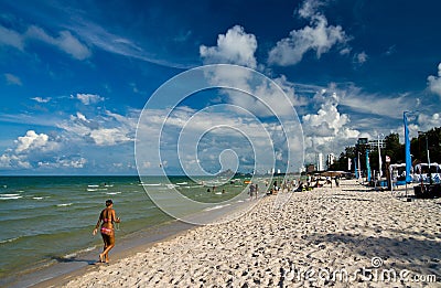 Hua Hin Beach, Thailand. Editorial Stock Photo