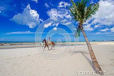 Hua Hin beach Thailand Editorial Stock Photo