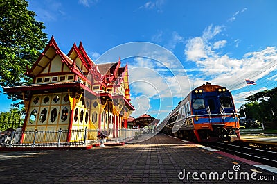 Hua Hin railway station Stock Photo