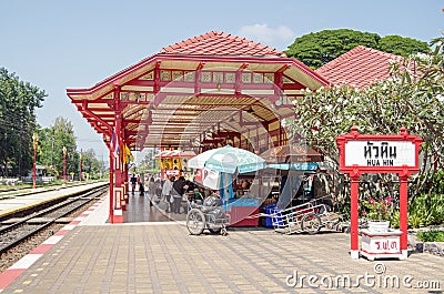 Hua Hin Railway Station Editorial Stock Photo