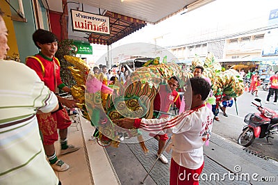 Hua Hin,Thailand - February 18, 2015: Thai people celebration Chi Editorial Stock Photo