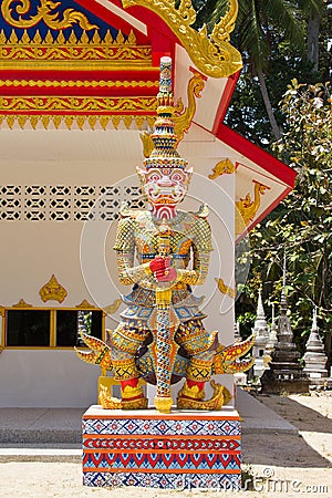 Hua Thanon, Wat Sumret Stock Photo
