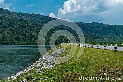 Huai Preu Reservoir, Khao Phra, Mueang Nakhon Nayok District, Nakhon Nayok ,Thailand Stock Photo