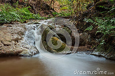 Huai Ton Phueng waterfalls in Thailand Stock Photo