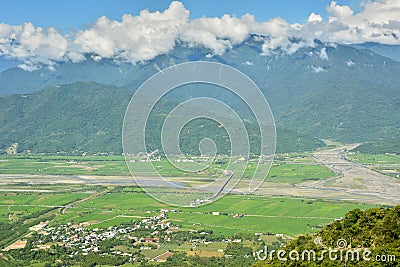 Hualien farmland Stock Photo