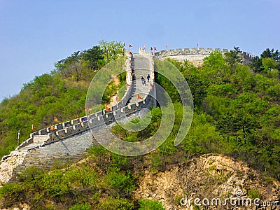 Huanghuacheng Lakeside Great Wall section Stock Photo