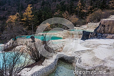 Huanglong Scenic and Historic Stock Photo