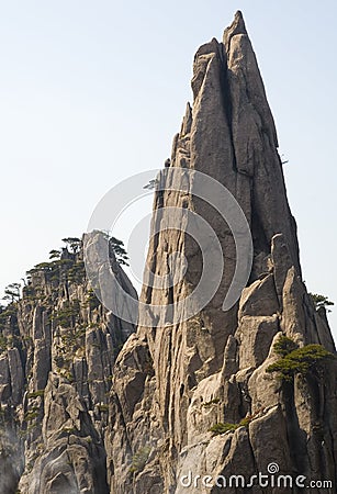 Huangshan Spire Stock Photo