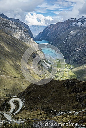 Huaraz Santa Cruz Treking Stock Photo