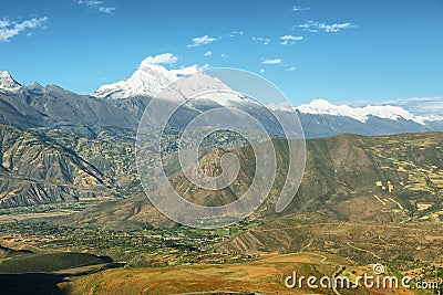 Huascaran peak, Peru Stock Photo