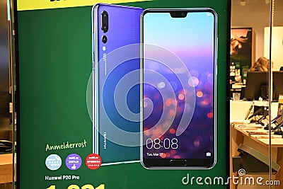 HUAWEI P20 PRO SMARTPHONE SELLS IN YOUSEE STORE Editorial Stock Photo