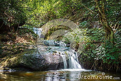 Huay Kamin Noi Waterfall Stock Photo