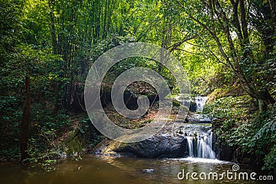 Huay Kamin Noi Waterfall Stock Photo