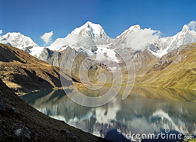 Huayhuash Mountains, Peru Stock Photo