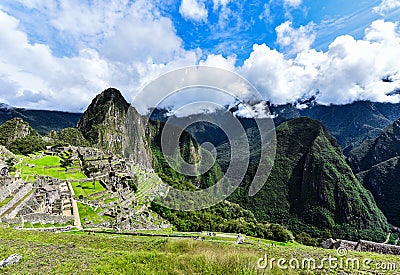 View Huayna Picchu , Machu Picchu 40 -Cusco-Peru Stock Photo