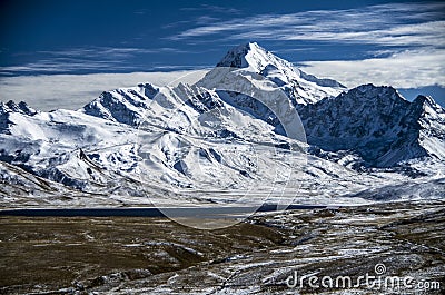 Huayna Potosi, Bolivia. Stock Photo