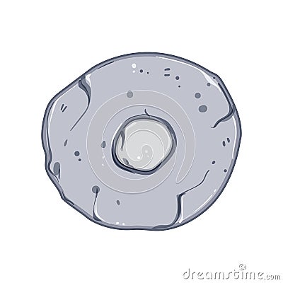 hub wheel ancient cartoon vector illustration Vector Illustration