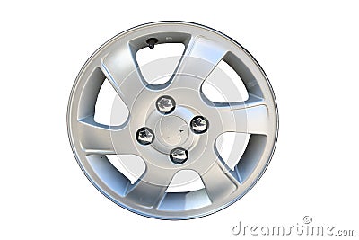 Hubcap isolated on white background. Stock Photo
