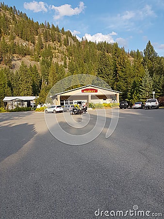 Huckleberry Groceries Store .Christina Lake Editorial Stock Photo