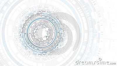 HUD abstract circle structure Futuristic user interface. Science background. Hi-tech abstract background. Futuristic technology Stock Photo