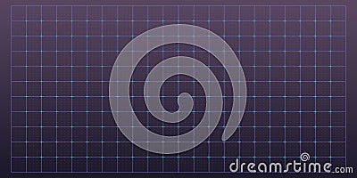 Hud grid game panel. Graph with dots, lines. Digital screen interface display, electronic grid for futuristic user Vector Illustration