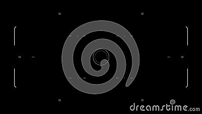 HUD target animation loading. Aiming. Futuristic drone UI Vector Illustration