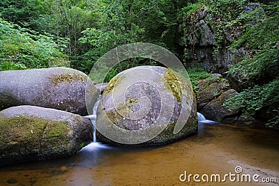 Huelgoat forest Mare aux Sangliers in Brittany Stock Photo