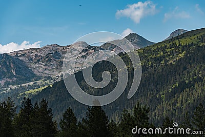 Huge and beautiful Pyrenees landscape Stock Photo