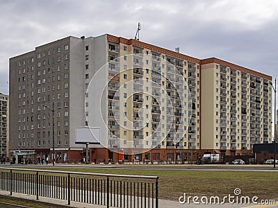 Huge block of flats building Stock Photo