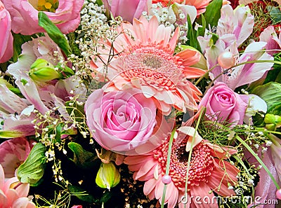 Huge bouquet of flowers Stock Photo