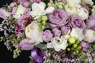 Huge bouquet of roses Stock Photo