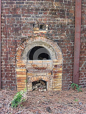 Historic Brick Beehive Domed Kiln Firebox Decatur Alabama Stock Photo