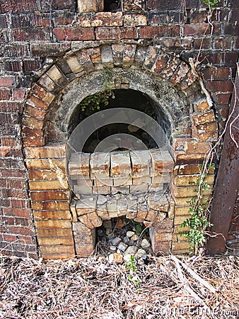 Historic Brick Beehive Domed Kiln Firebox Decatur Alabama Stock Photo