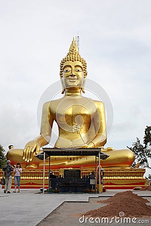 Huge Buddha at Pattaya, Thailand Editorial Stock Photo