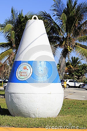 Huge Buoy Landmark Editorial Stock Photo