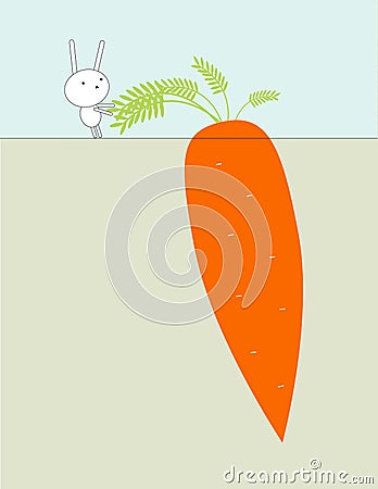 Huge carrot Stock Photo