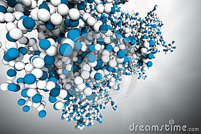 Huge Cluster of Molecules Stock Photo