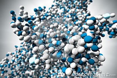 Huge Cluster of Molecules Stock Photo