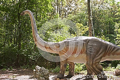 Huge dinosaur Stock Photo