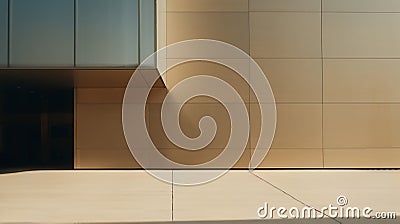 Huge empty brown wall without people.Business atmosphere.Copy Space Stock Photo