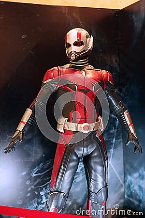 Huge Figure of the character Marvel Ant-Man in the store Editorial Stock Photo