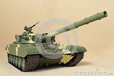 Huge firepower cannon Soviet tank T-72 Editorial Stock Photo
