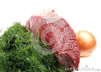 Huge meat chunk Stock Photo