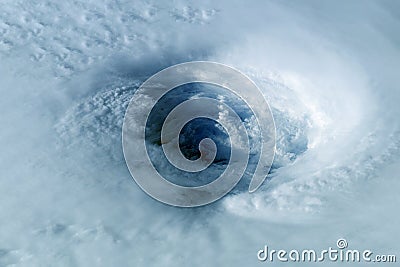 A huge ozone hole in the atmosphere. Elements of this image were furnished by NASA Stock Photo