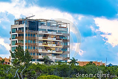 Huge resort and hotel complex in Playa del Carmen Mexico Editorial Stock Photo
