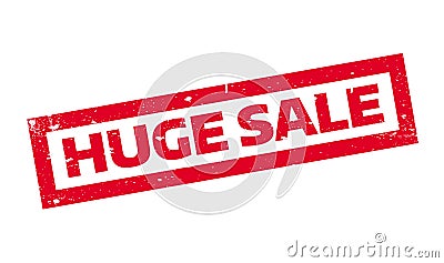 Huge Sale rubber stamp Vector Illustration