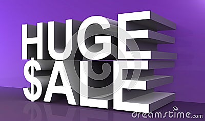 Huge sale text Stock Photo