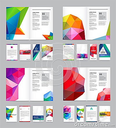 Huge Set of Visual identity Vector Illustration