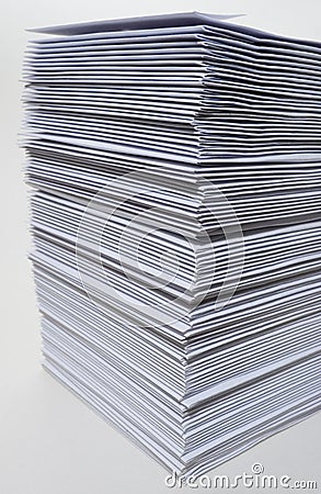 Huge stack of envelopes Stock Photo