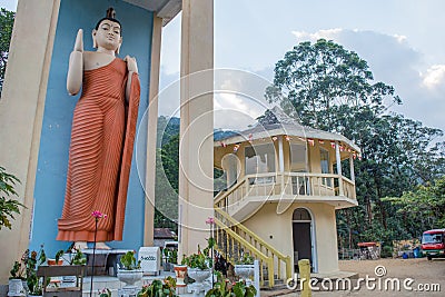 Huge statue of Buddha in Sri Lanka Editorial Stock Photo